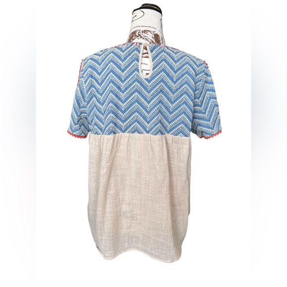 THML Like New 100% Cotton Coastal Spring Summer Top size Medium - Picture 4 of 12